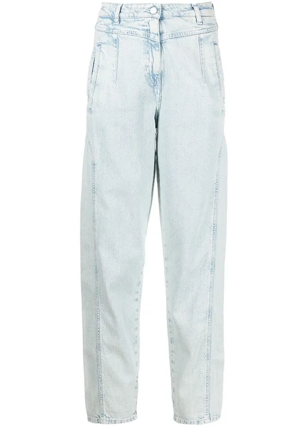 IRO Cadiere croppade jeans - Blå