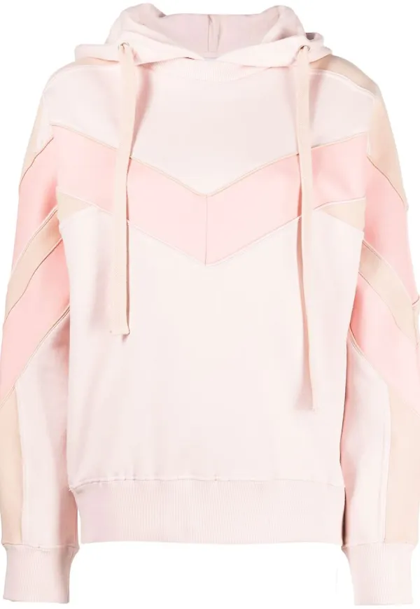 IRO Chalipa sicksackmönstrad hoodie - Rosa