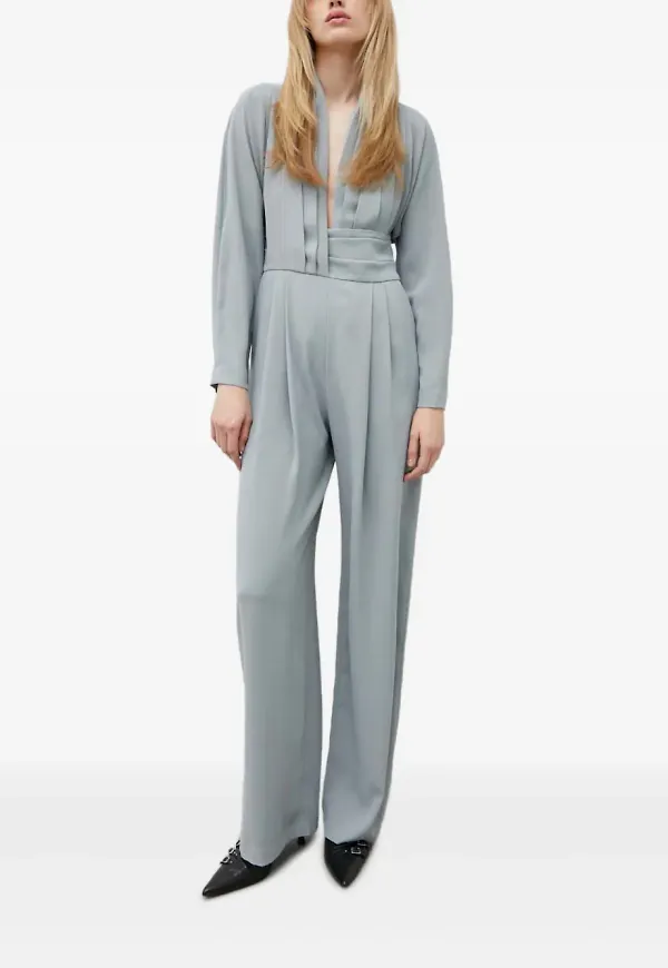 IRO Cinnie plisserad jumpsuit - Grå