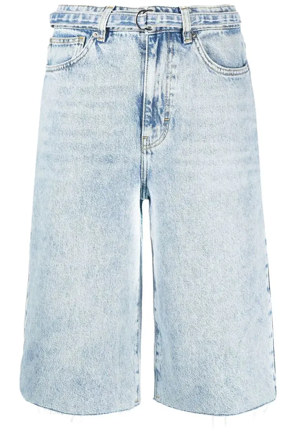 IRO knälånga jeansshorts - Blå