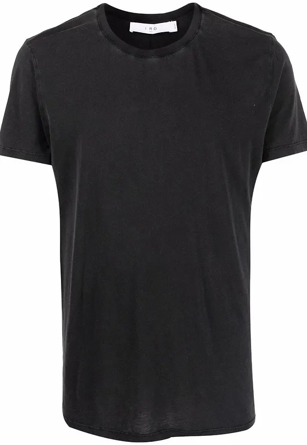 IRO t-shirt med rundad hals - Svart