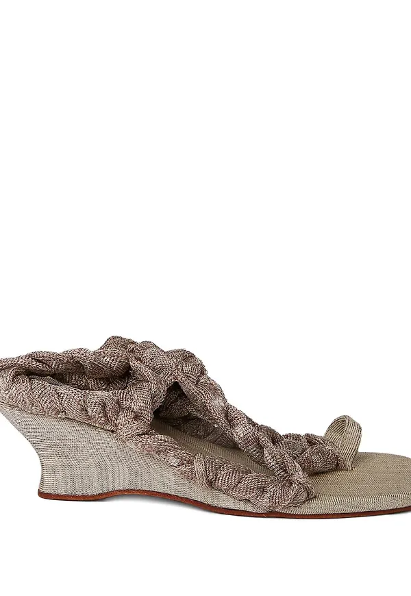 Isa Boulder sandaler med repdetalj - Neutral