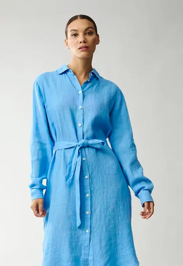 Isa Linen Shirt Dress