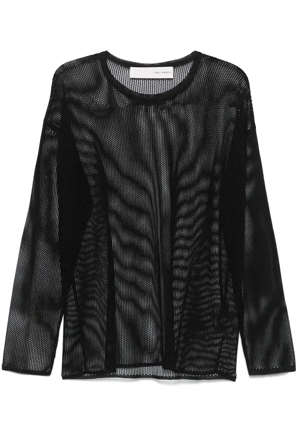 Isabel Benenato glesstickad tröja - BLACK