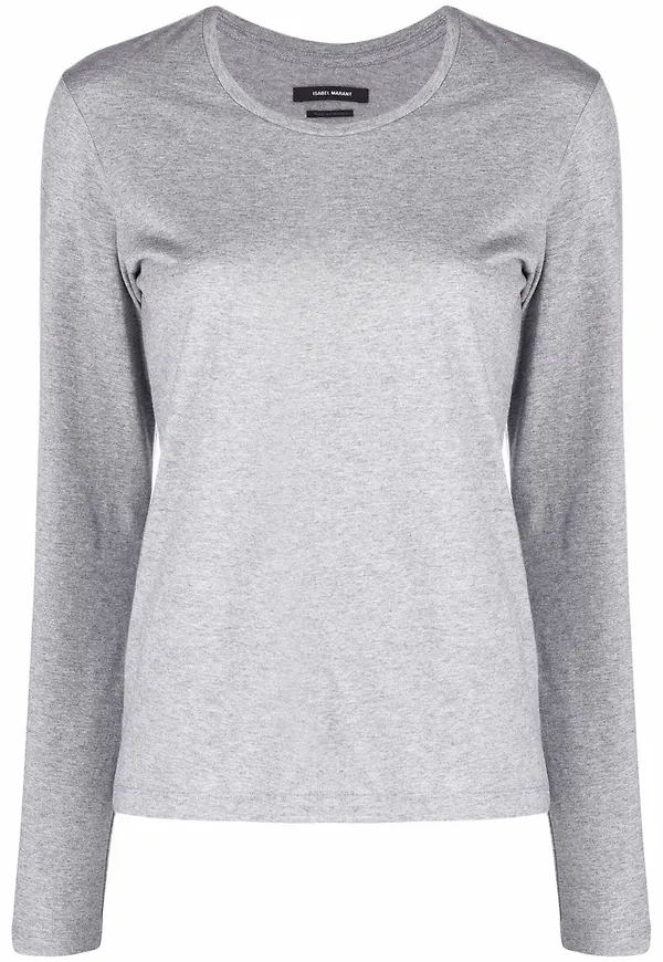 Isabel Marant Alka långärmad t-shirt - Grå