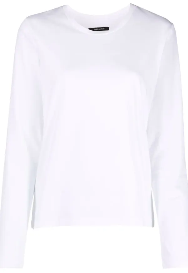 Isabel Marant Alka långärmad t-shirt - Vit