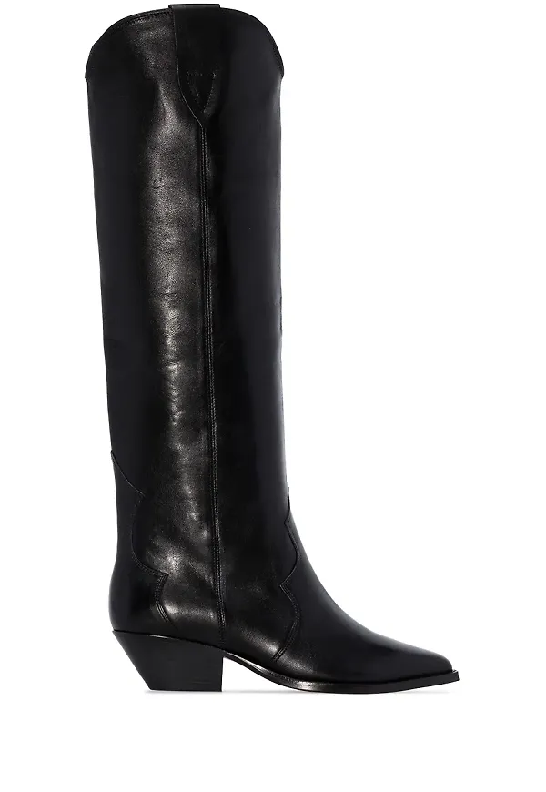 ISABEL MARANT Denvee 40 mm cowboystövlar - Svart