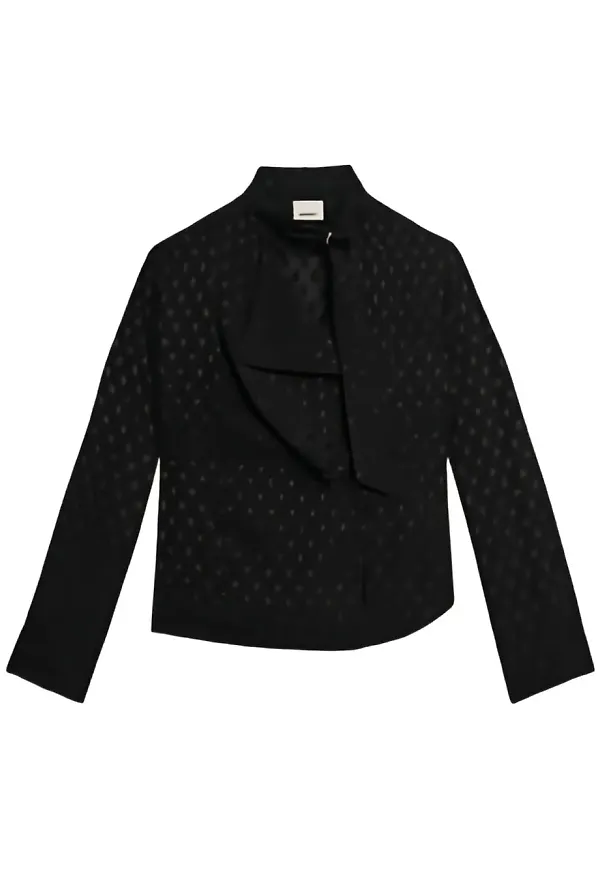 ISABEL MARANT Emany prickig draperad topp - Svart