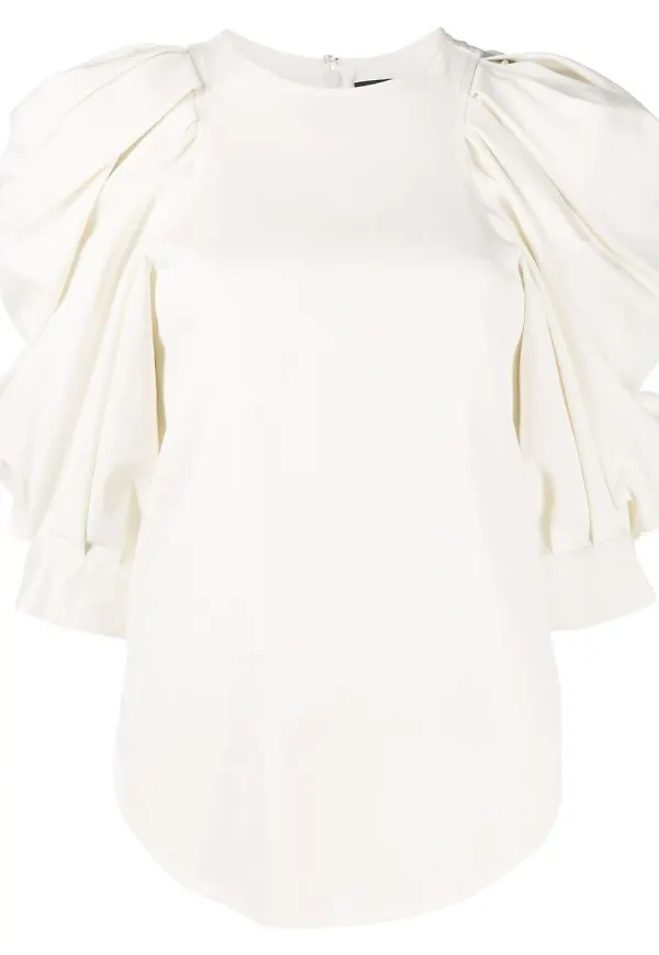Isabel Marant Surya rynkad topp - Neutral