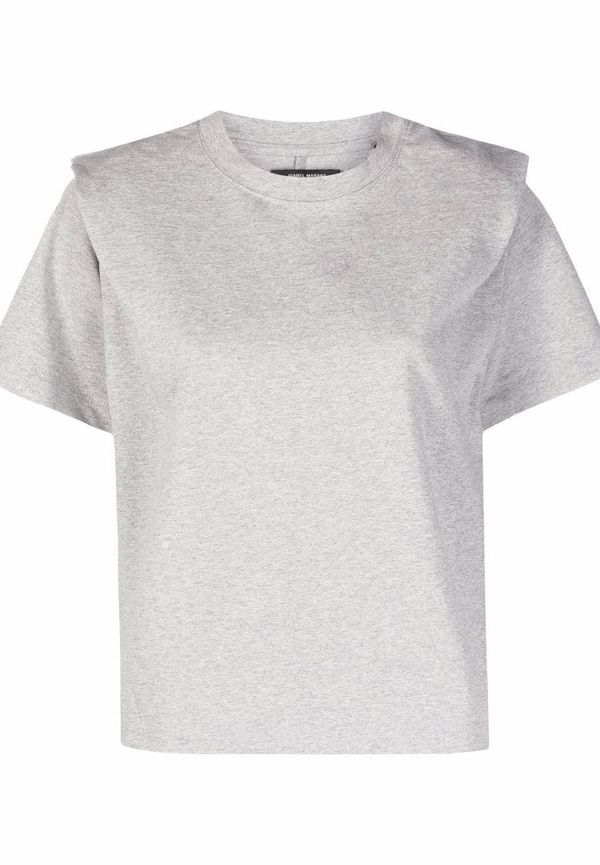Isabel Marant Zelitos t-shirt med plisserad detalj - Grå