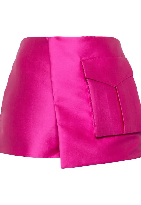 Isabel Sanchis shorts med satinfinish - Rosa