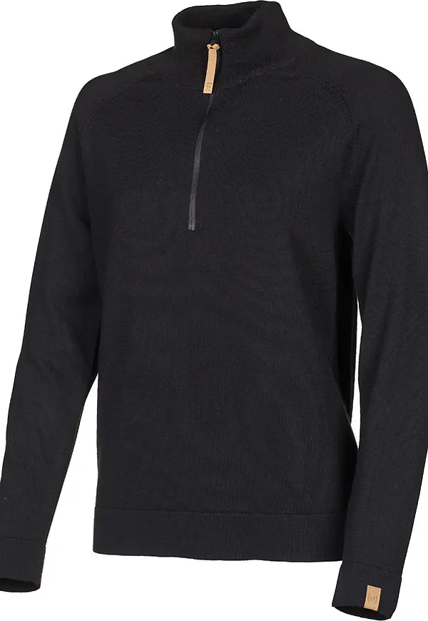 Ivanhoe Men's Billie Half Zip Black