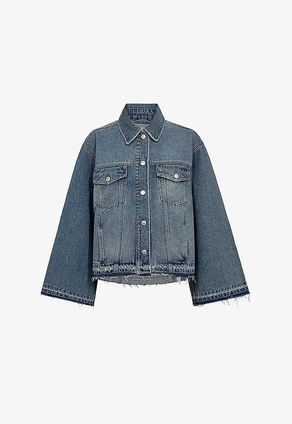 IVY Copenhagen - Jeansjacka Ivy-Boa Denim Jacket Wash Watford - Blå