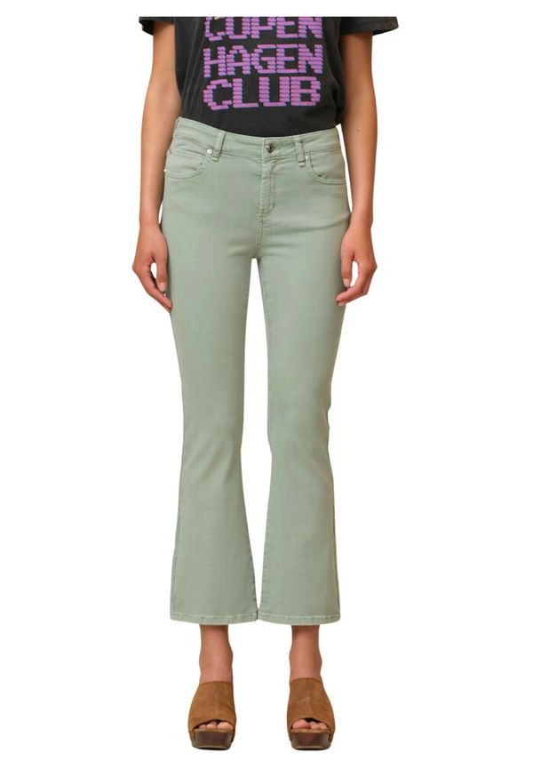 IVY Copenhagen Johanna Kick Flare Herritage Color - Camo Green Grön, Dam