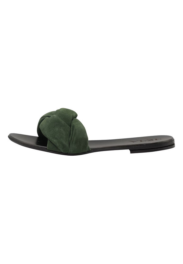 IZIA Pantolette mörkgrön