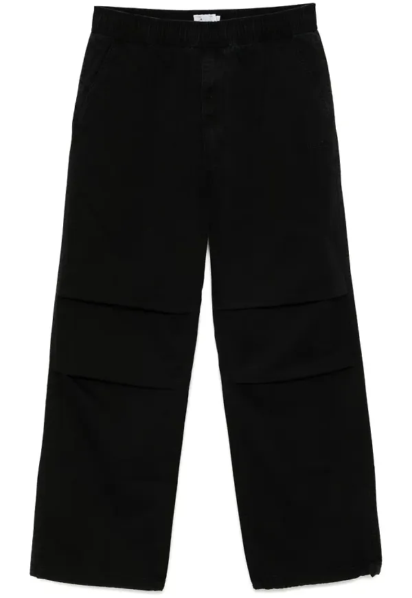 izzue byxor med broderad logotyp - Svart