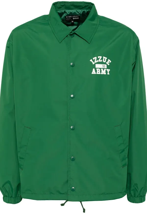 izzue jacka med logotyp - Grön