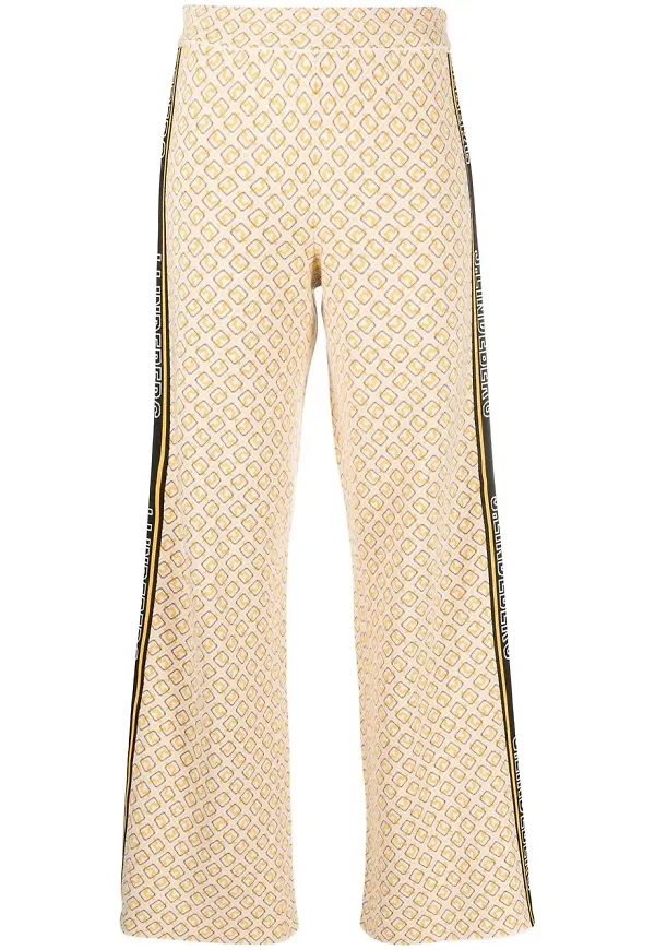 J.Lindeberg byxor med monogram - Vit