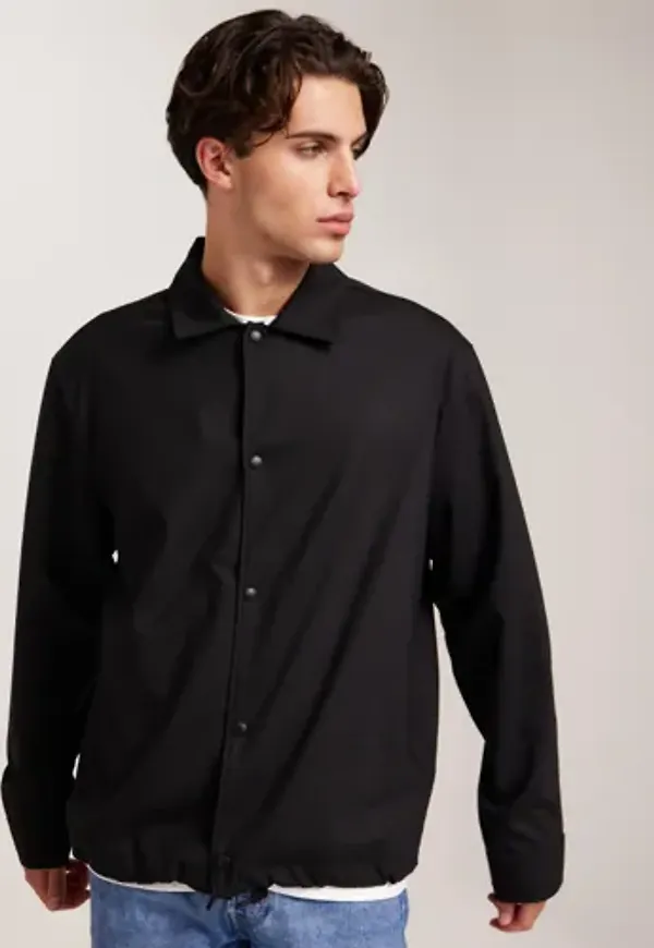 J Lindeberg Celian Coach Overshirt Overshirts Svart
