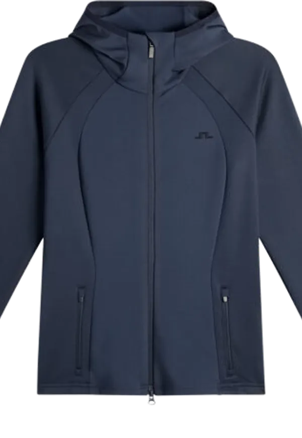 J.Lindeberg Women´s Mireya Full Zip Hood Jl Navy