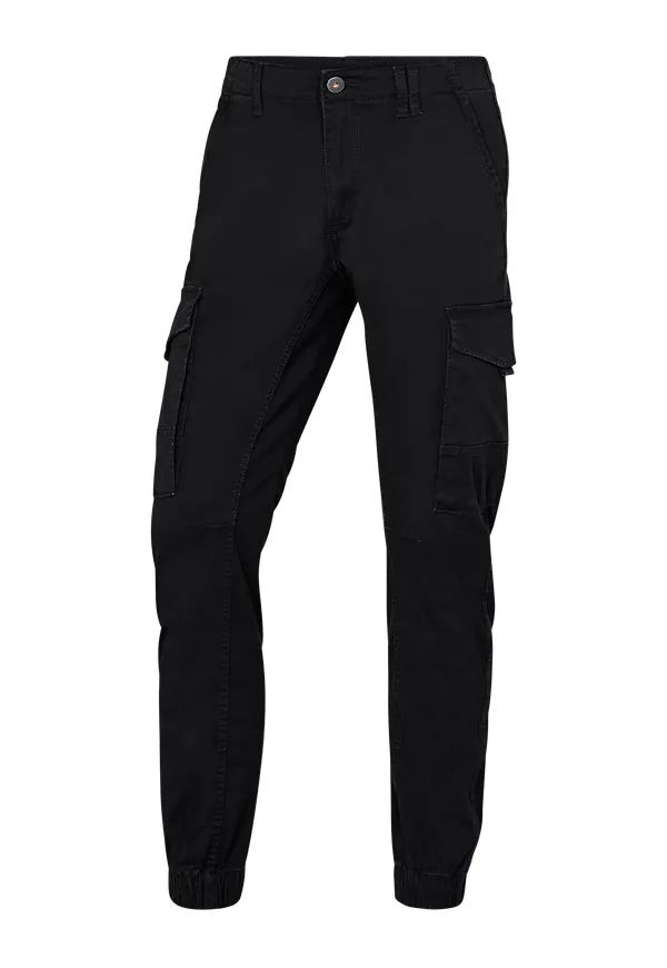 Jack & Jones - Cargobyxor jjiPaul jjFlake AKM 542 - Svart - W36/L34