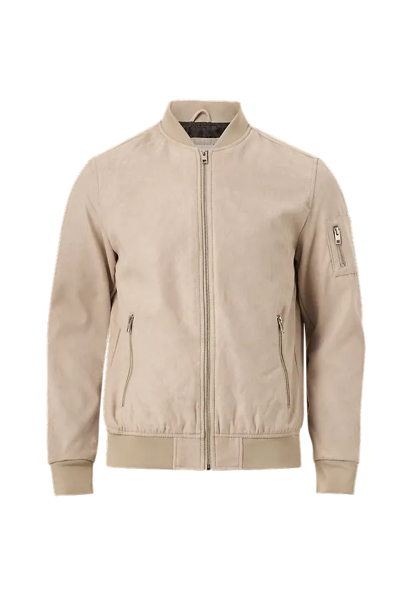 Jack & Jones - Jacka jjeRocky Faux Suede Bomber - Brun - 2XL