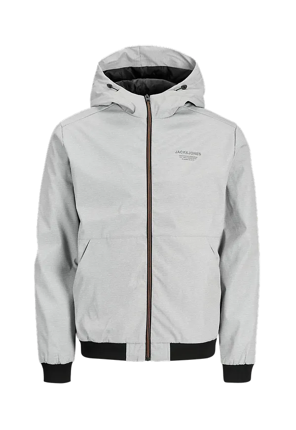 Jack & Jones - Jacka jjeSeam Jacket Hood Sts - Grå - S
