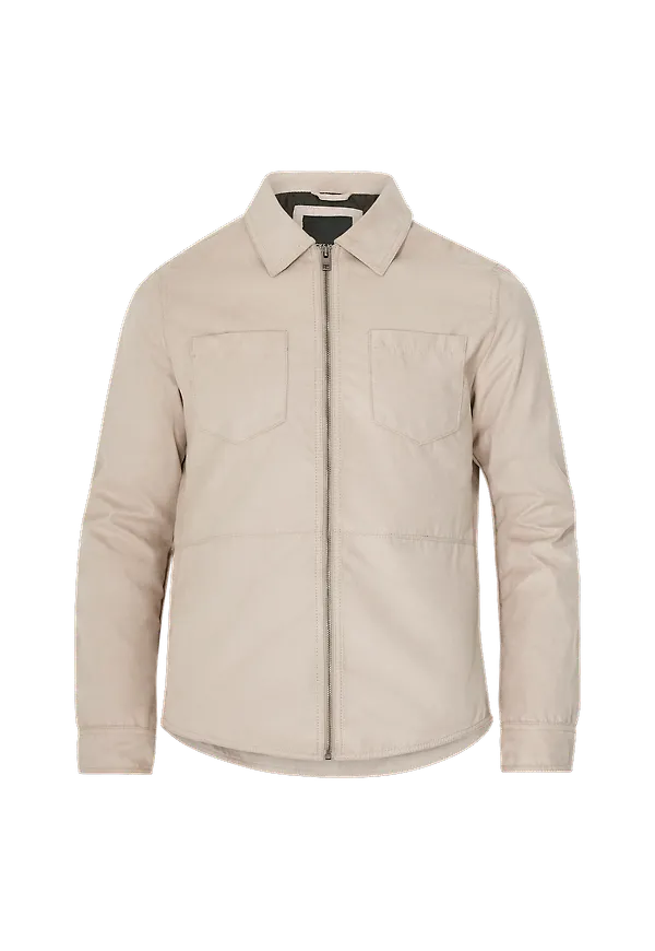 Jack & Jones - Jacka jprBlacooper PU Shirt Jacket SN - Grå - 2XL