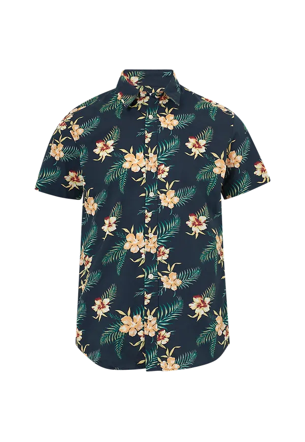 Jack & Jones - Skjorta jjBecs Shirt SS - Blå - XL