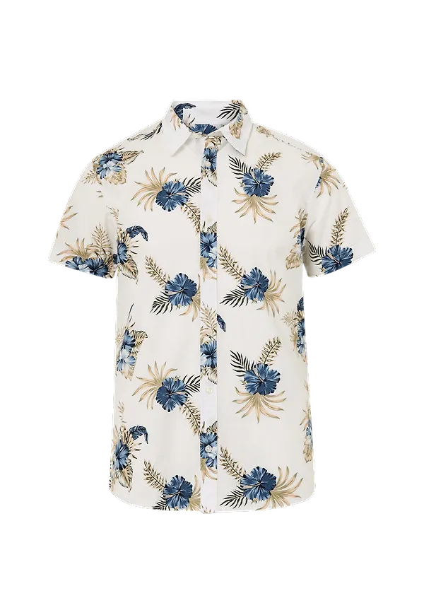 Jack & Jones - Skjorta jjBecs Shirt SS - Vit - XL