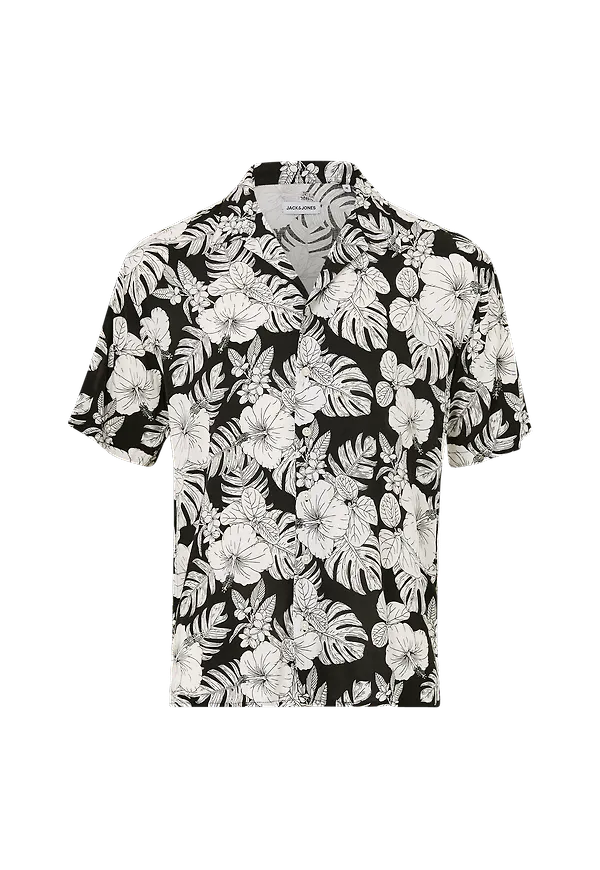 Jack & Jones - Skjorta jjIrwin Resort Shirt SS - Svart - 2XL