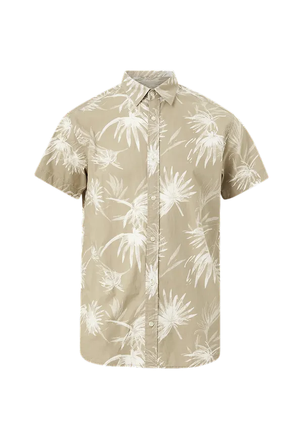 Jack & Jones - Skjorta jorCrayon Aop Shirt SS - Grå - 2XL