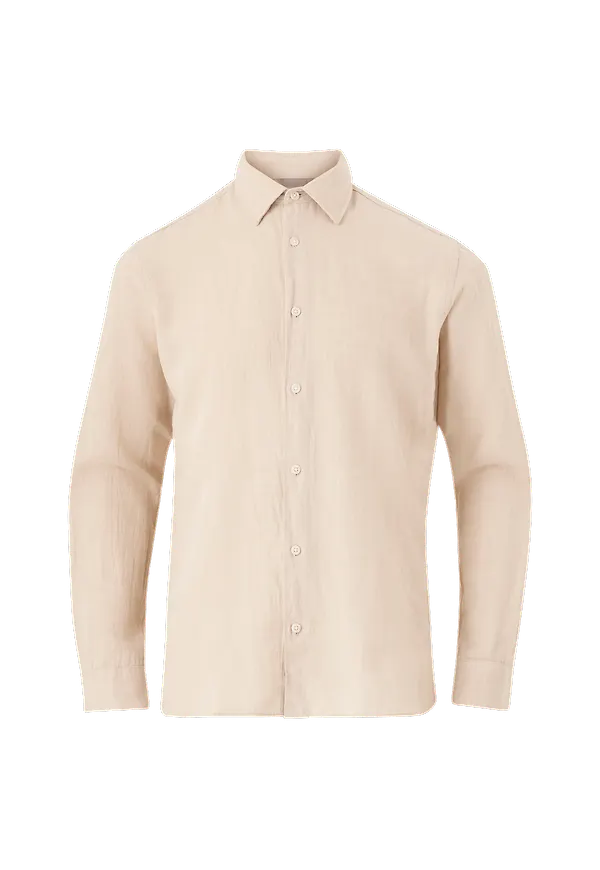 Jack & Jones - Skjorta jprLaynde Linen Shirt L/S - Grå - XL