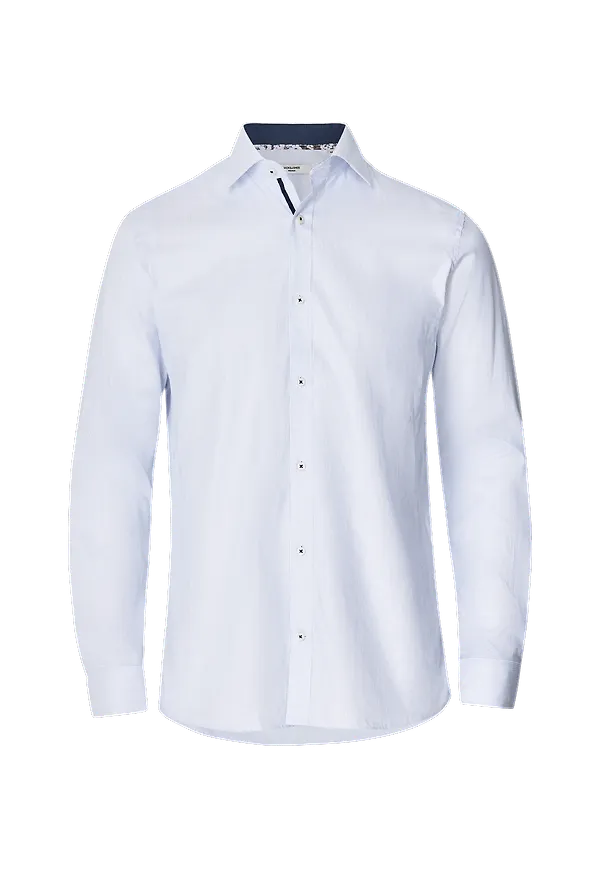 Jack & Jones - Skjorta jrpBlaroyal Detail Shirt L/S Comfort - Vit - M