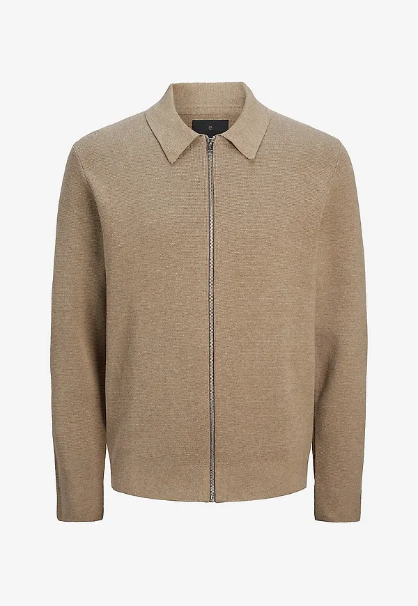Jack & Jones - Cardigan jprBlamilano Stitch Knit - Grå