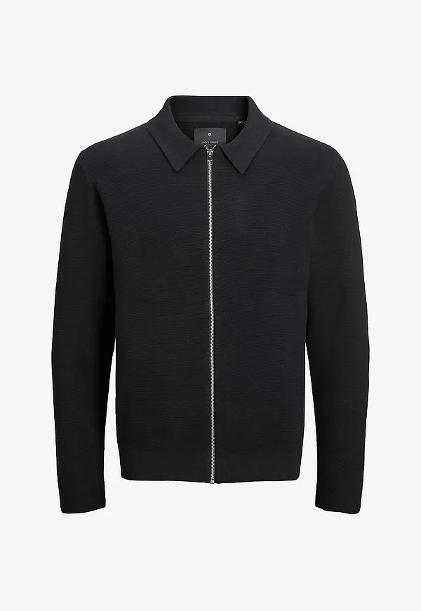 Jack & Jones - Cardigan jprBlamilano Stitch Knit - Svart
