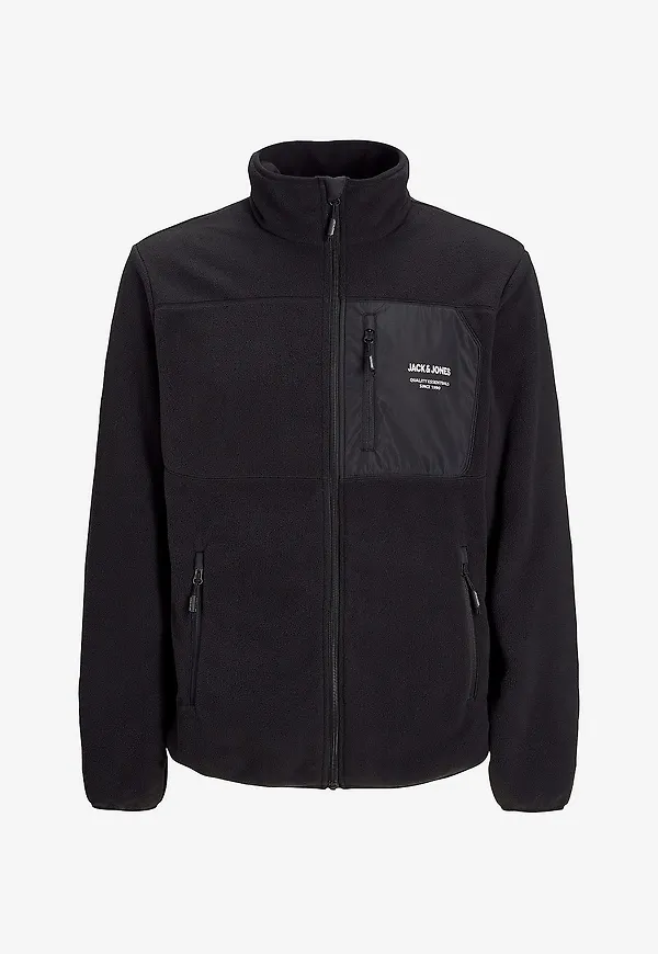 Jack & Jones - Fleecejacka jjTheo Fleece Jacket - Svart