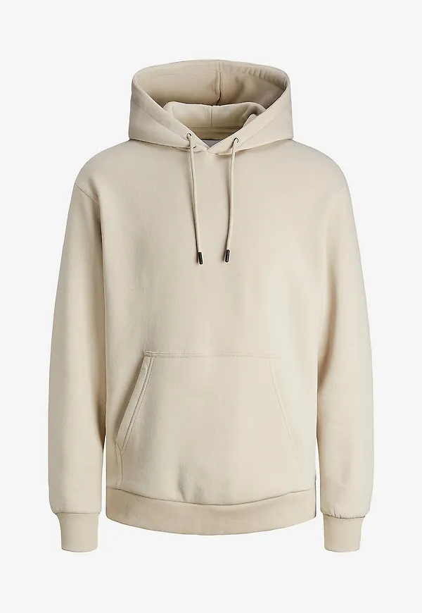 Jack & Jones - Huvtröja jjeBradley Sweat Hood - Natur