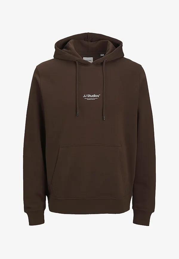 Jack & Jones - Huvtröja jjeSoho Sweat Hood - Brun