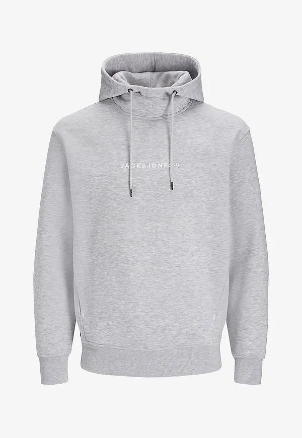 Jack & Jones - Huvtröja Jjtree Sweat Hood - Grå