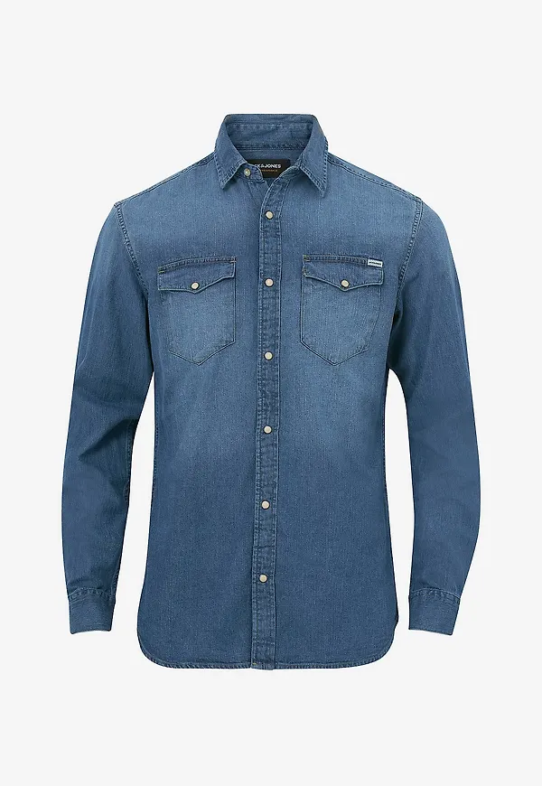 Jack & Jones - Jeansskjorta jjeSheridan Shirt - Blå