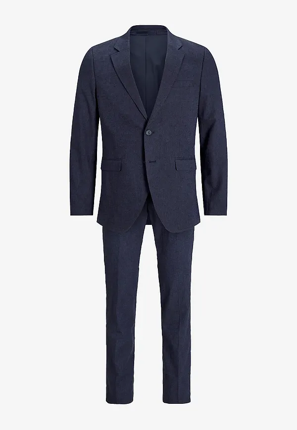 Jack & Jones - Kostym jprRiviera Linen Suit Slim Fit SN - Blå