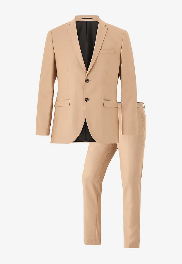 Jack & Jones - Kostym jprSolaris Suit Noos, 2 delar - Brun