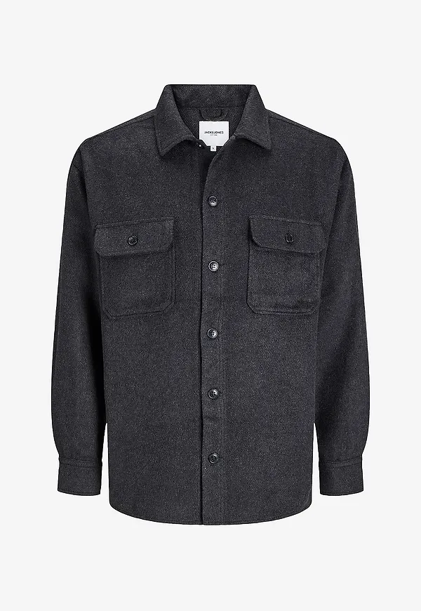 Jack & Jones - Overshirt jjeBradley Ollie Overshirt - Svart