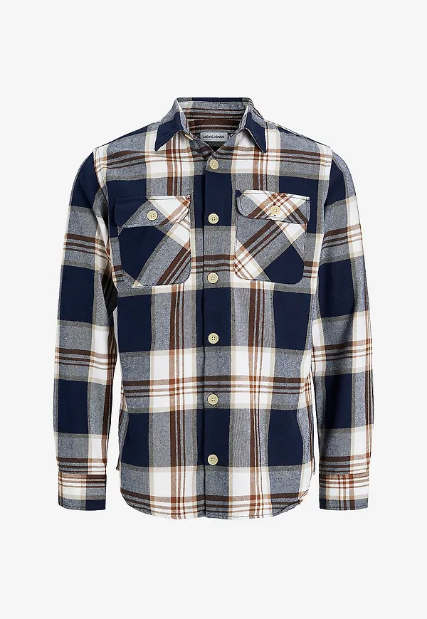 Jack & Jones - Overshirt jjeDarren Overshirt LS - Blå