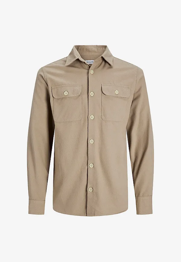 Jack & Jones - Overshirt jjeDarren Overshirt LS - Beige