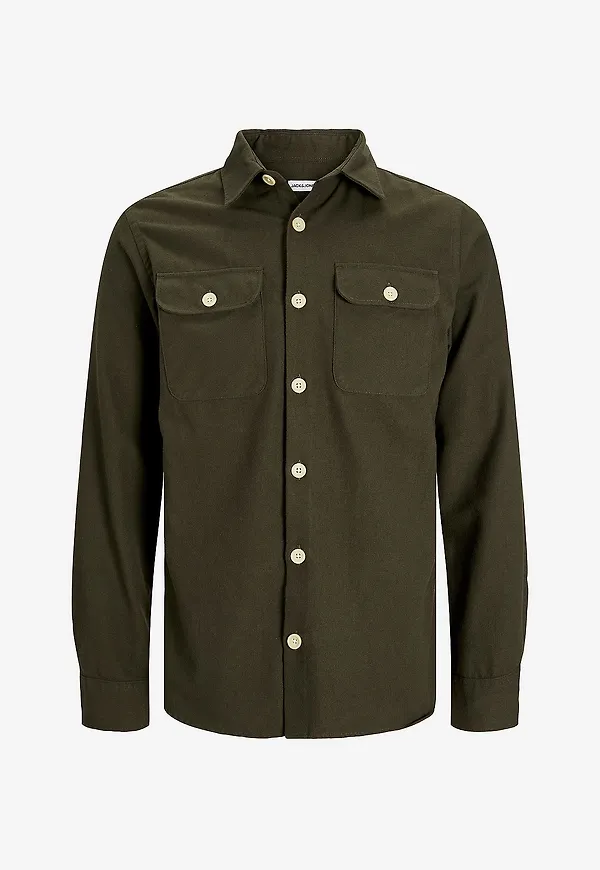 Jack & Jones - Overshirt jjeDarren Overshirt LS - Grön