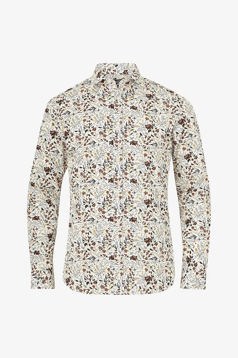 Jack & Jones - Skjorta jprBlamonaco Print Shirt L/S - Vit