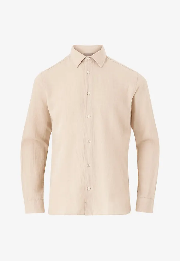 Jack & Jones - Skjorta jprLaynde Linen Shirt L/S - Grå