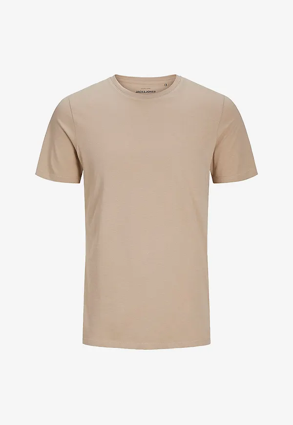 Jack & Jones - T-shirt jjeOrganic Basic Tee SS O-neck - Beige